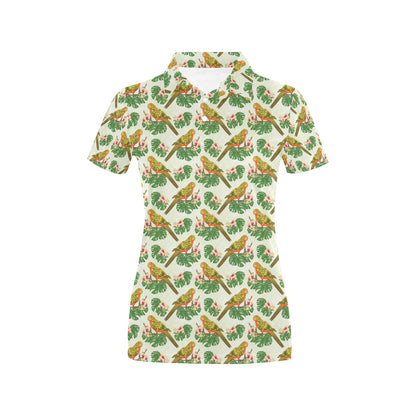 Conures Pattern Print Design 01 Women's Polo Shirt