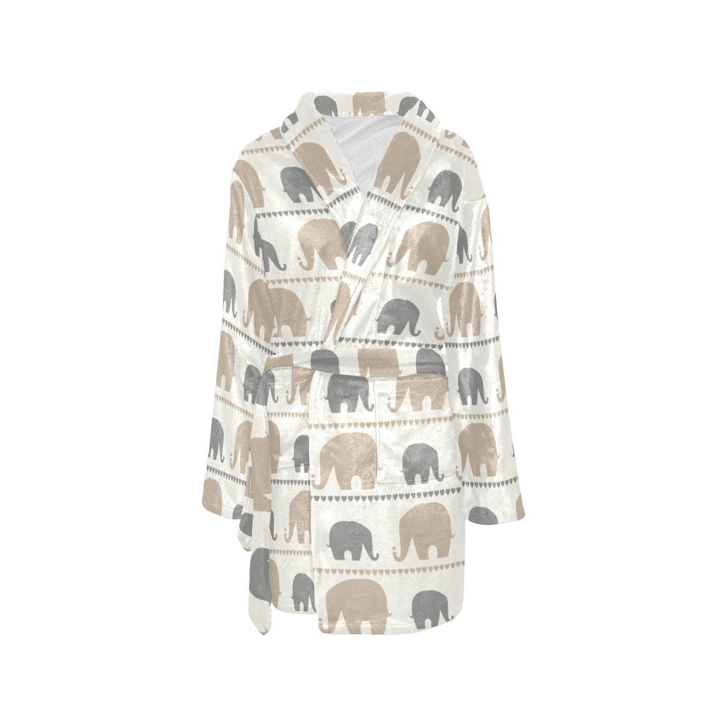 Elephant Cute Women's Fleece Robe