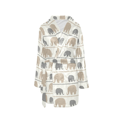 Elephant Cute Women's Fleece Robe