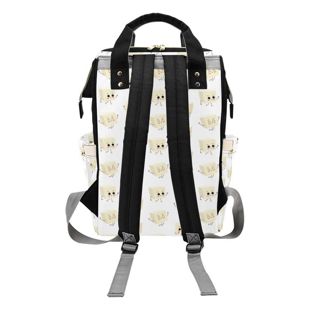 Tofu Print Design LKS301 Diaper Bag Backpack