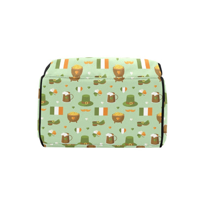 St Patricks Day Print Design LKS302 Diaper Bag Backpack