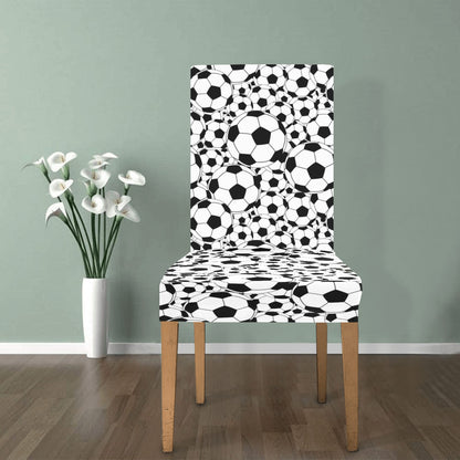 Soccer Ball Print Design LKS301 Dining Chair Slipcover