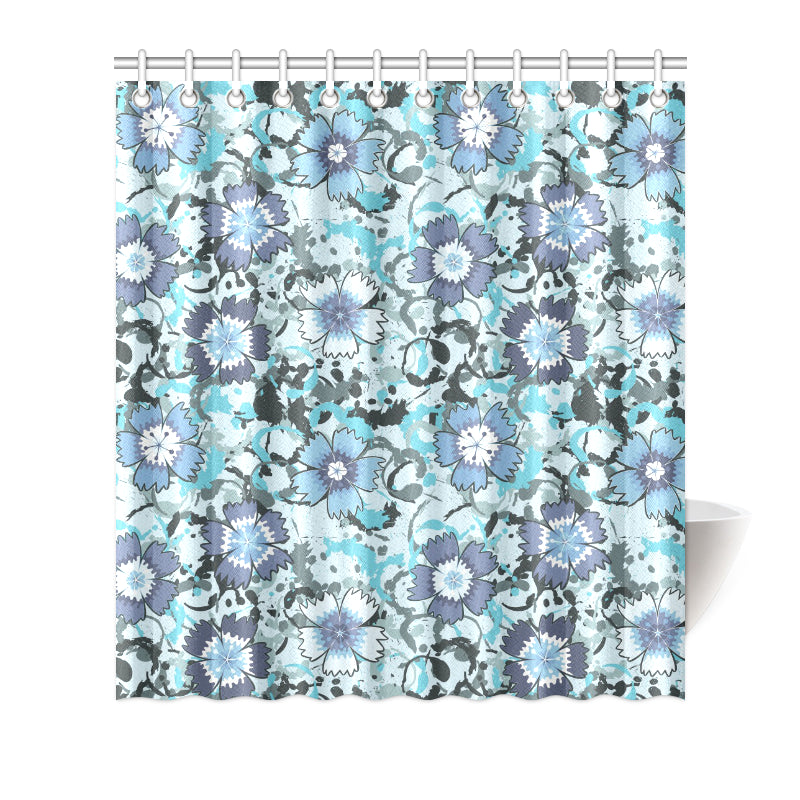 Carnations Pattern Print Design CN04 Shower Curtain