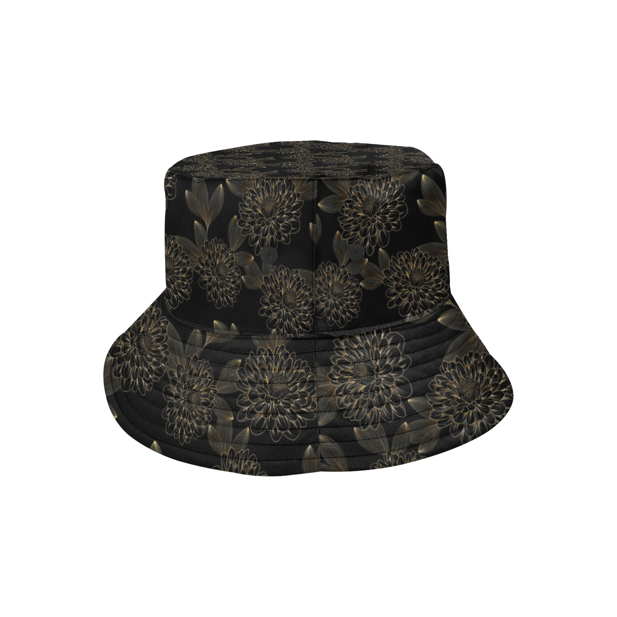 Dahlia Pattern Print Design DH04 Unisex Bucket Hat