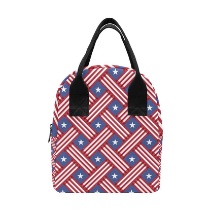 American flag Pattern Insulated Lunch Bag