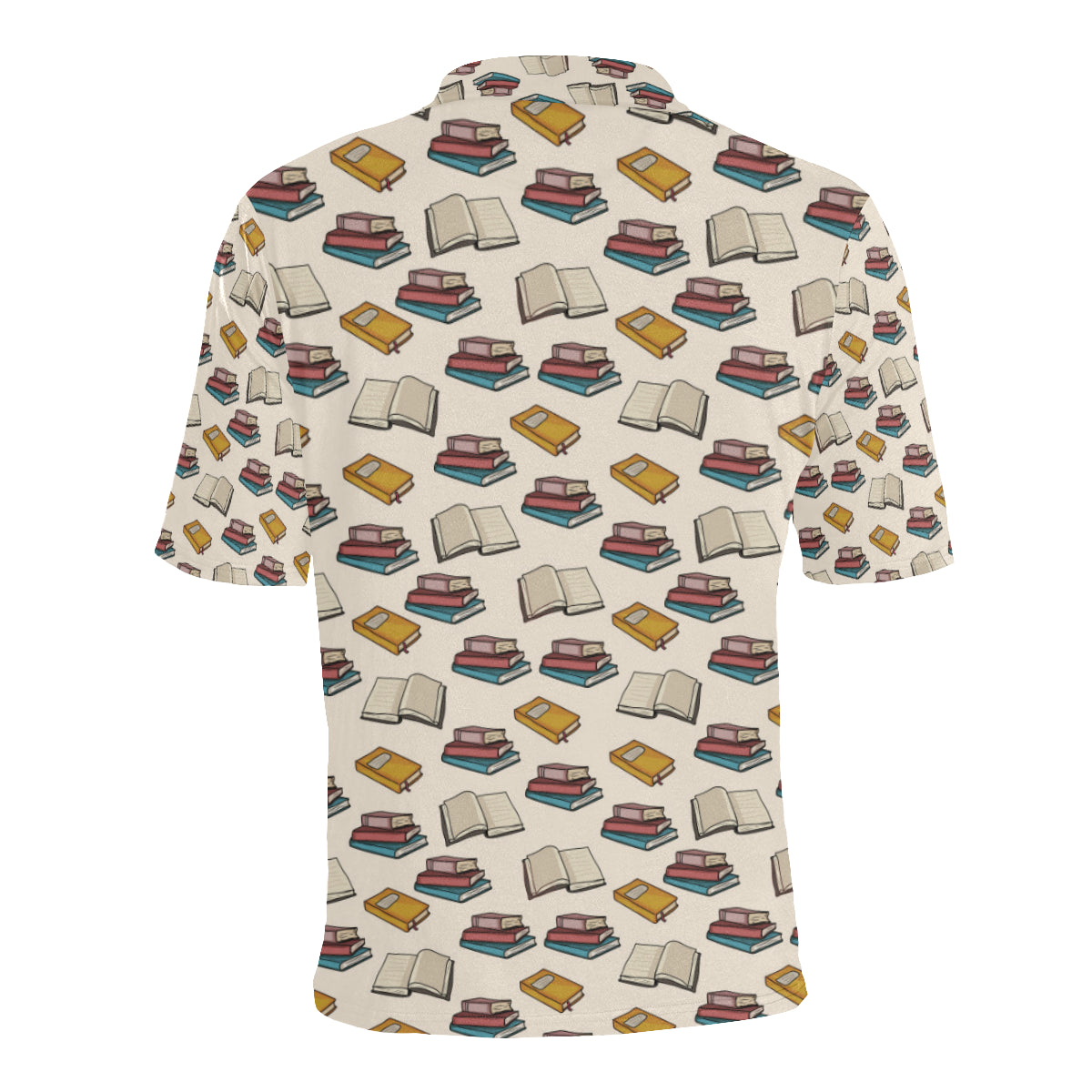 Book Pattern Print Design 04 Men Polo Shirt