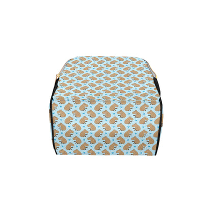Capybara Pattern Print Design 01 Diaper Bag Backpack