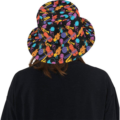 Saxophone Print Design LKS406 Unisex Bucket Hat