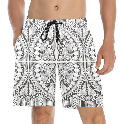 Samoan Style Print Design LKS301 Men's Swim Trunks Beach Shorts