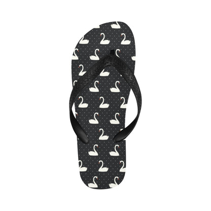 Swan Print Design LKS401 Flip Flops