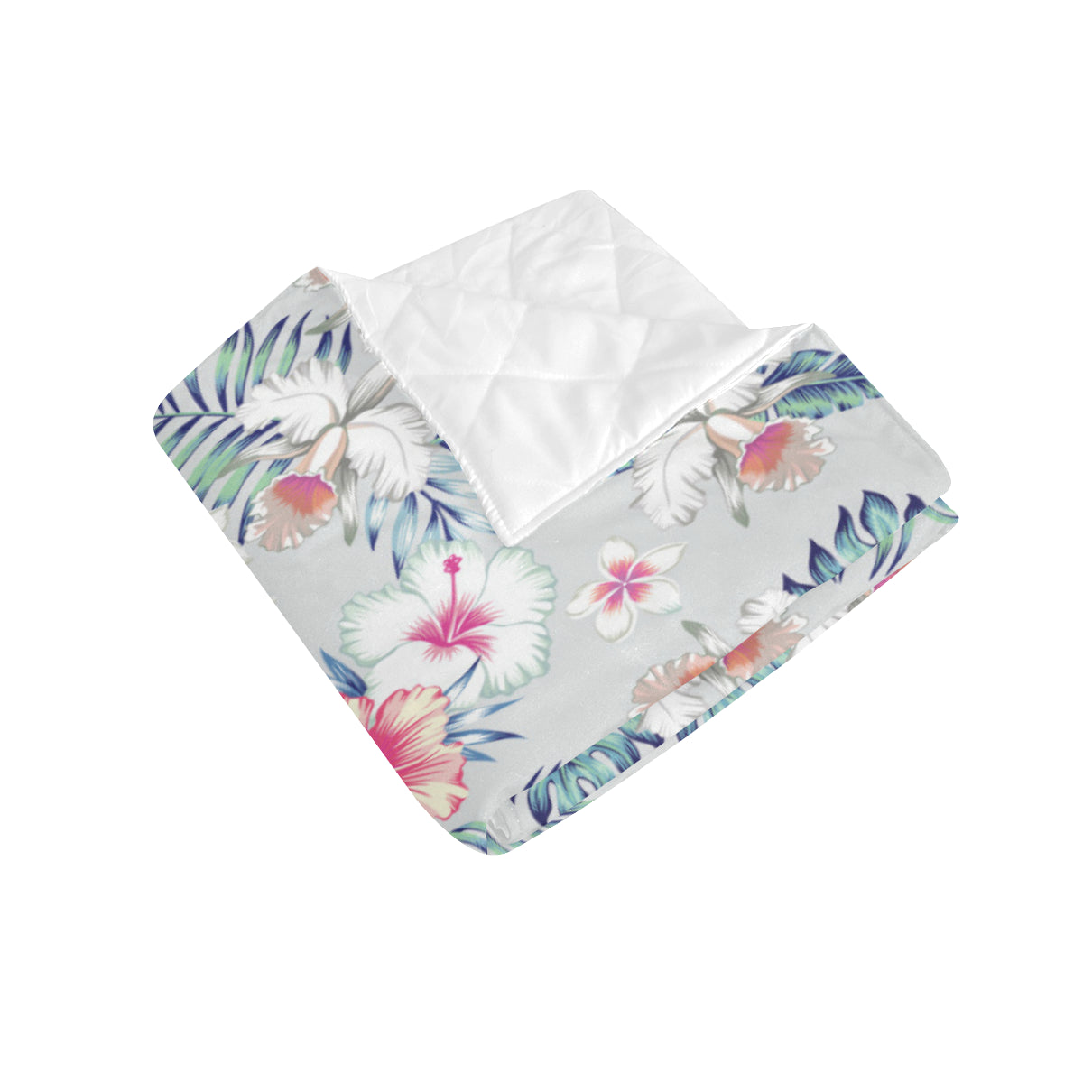 Hibiscus Print Premium Quilt