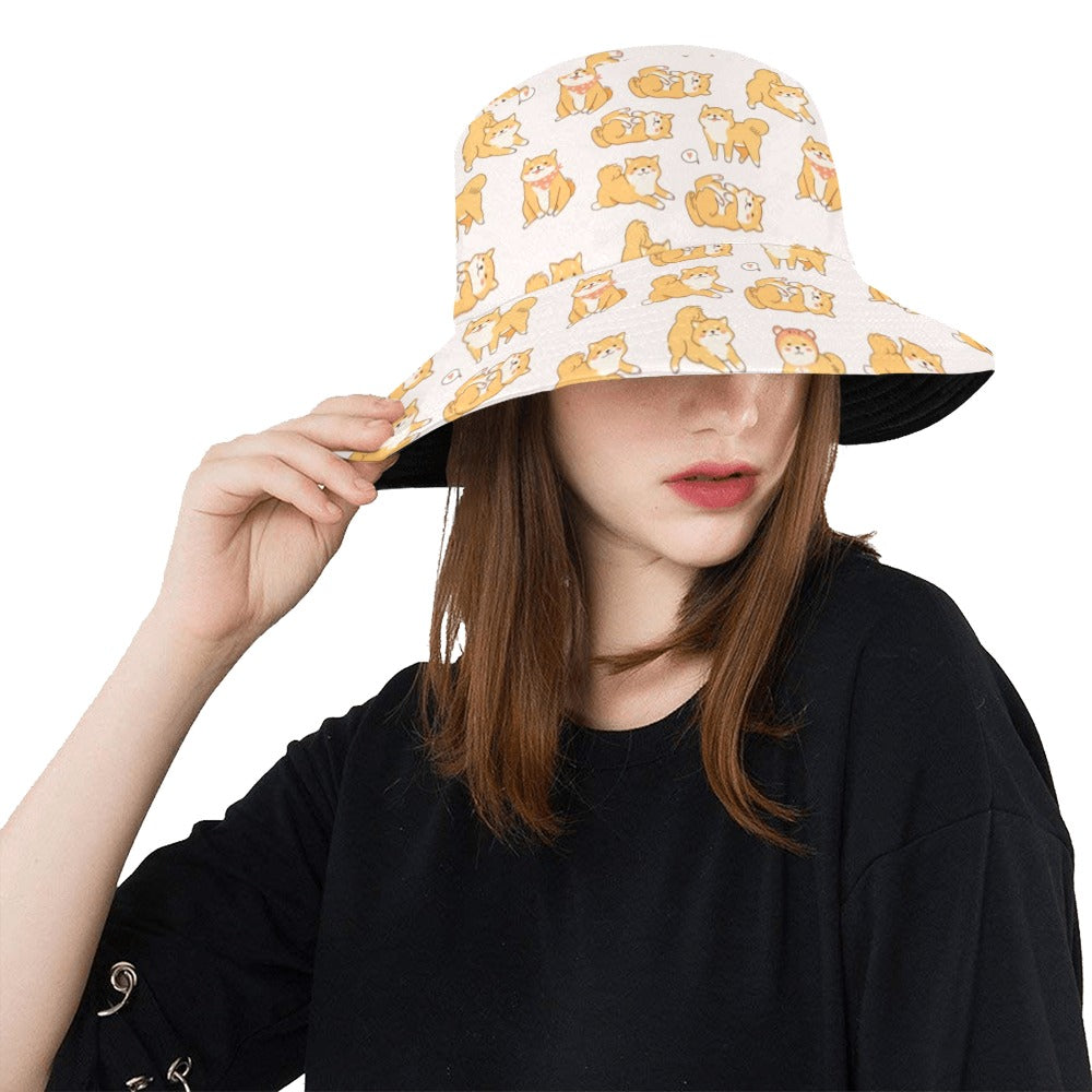 Shiba Inu Print Design LKS308 Unisex Bucket Hat