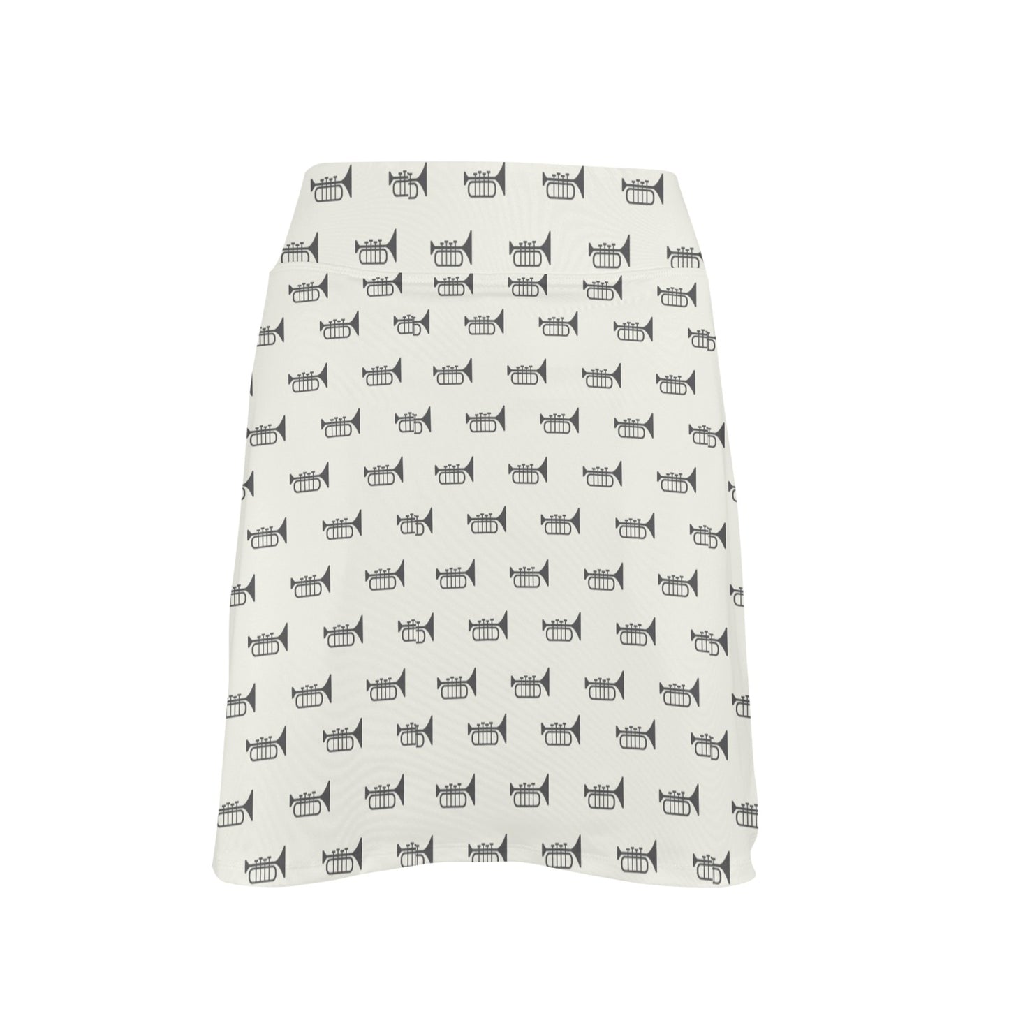 Trumpet Pattern Themed Print 17" Golf & Pickleball Skort with Pockets