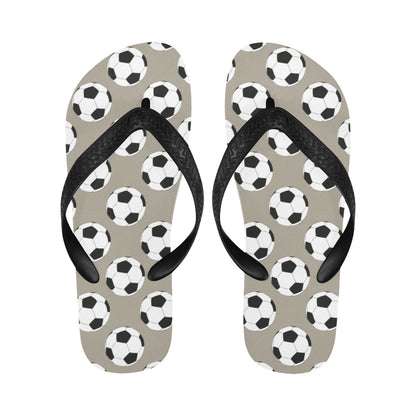 Soccer Ball Print Design LKS302 Flip Flops