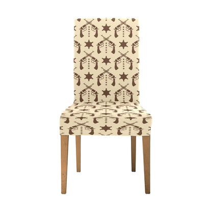 Western Cowboy Print Design LKS302 Dining Chair Slipcover