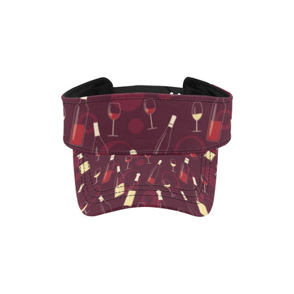 Wine Themed Print Design LKS302 Unisex Sun Visor
