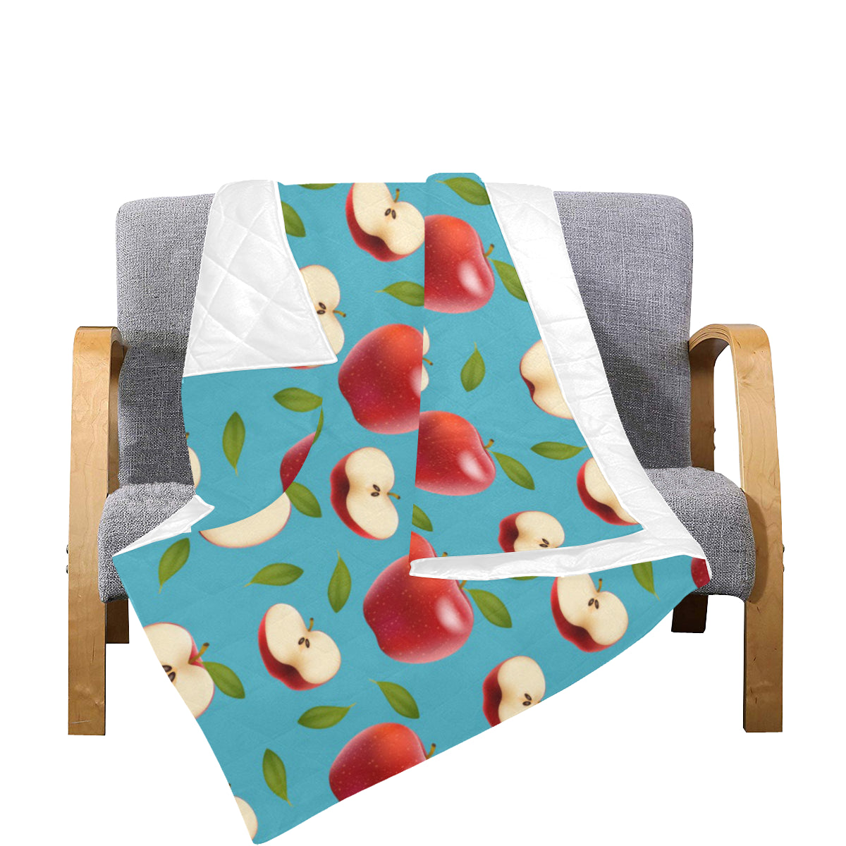 Apple Pattern Print Design AP012 Premium Quilt