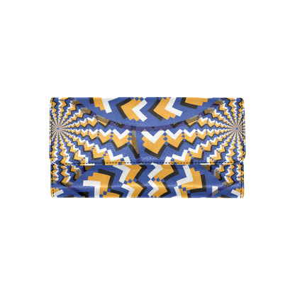 Optical illusion Pattern Print Design A01 Women's Trifold Wallet