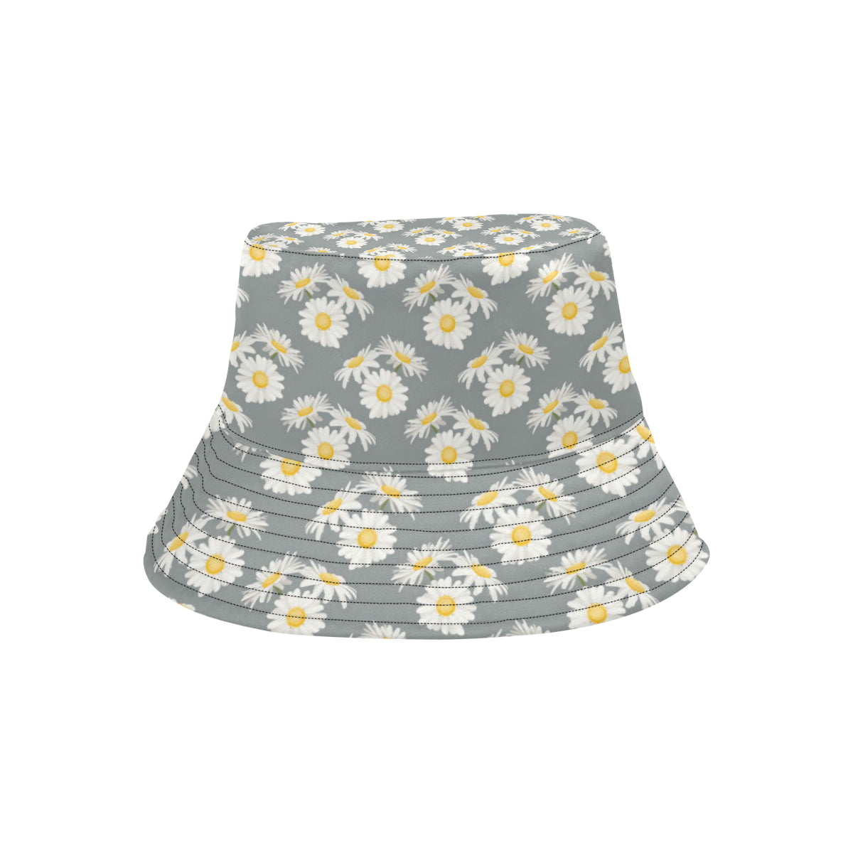 Daisy Pattern Print Design DS09 Unisex Bucket Hat