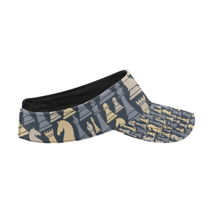 Chess Pattern Print Design 04 Unisex Sun Visor
