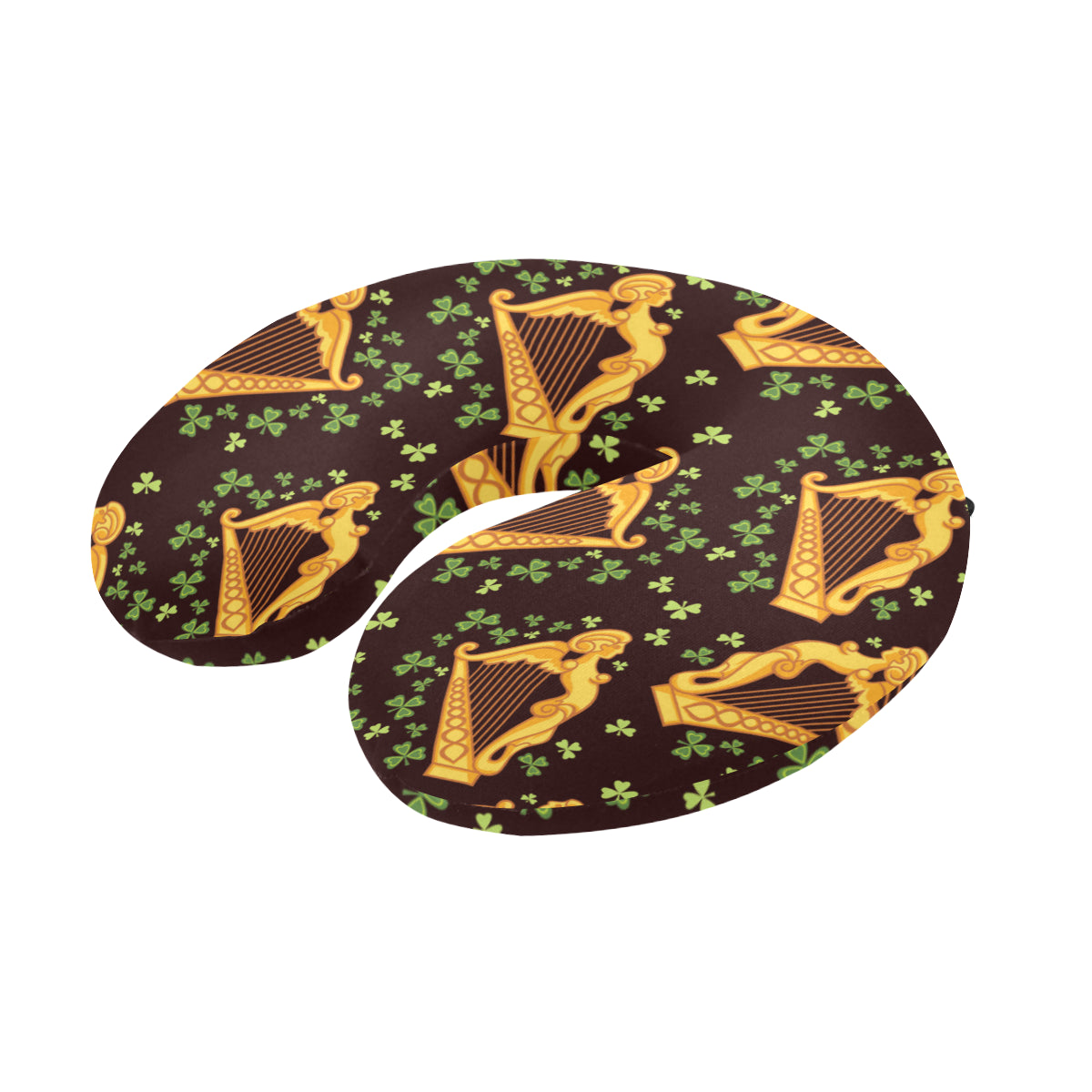 Harp Pattern Print Design 02 U-Shaped Travel Neck Pillow