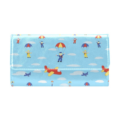 Skydiver Print Design LKS304 Women's Trifold Wallet