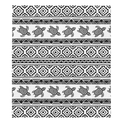 Sea Turtle Tribal Aztec Premium Quilt