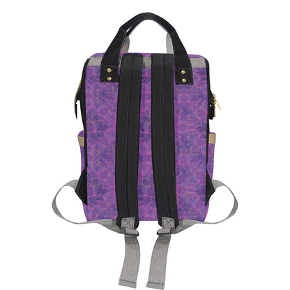 Bohemian Lotus Mandala Style Diaper Bag Backpack