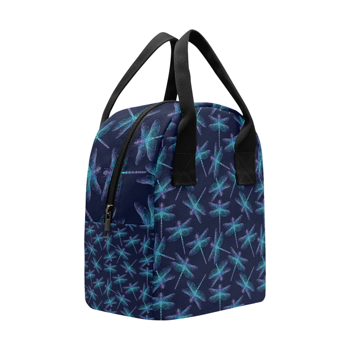 Dragonfly Hand Drawn Style Print Insulated Lunch Bag