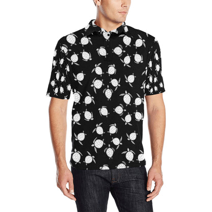 Sea Turtle Print Design LKS303 Men Polo Shirt