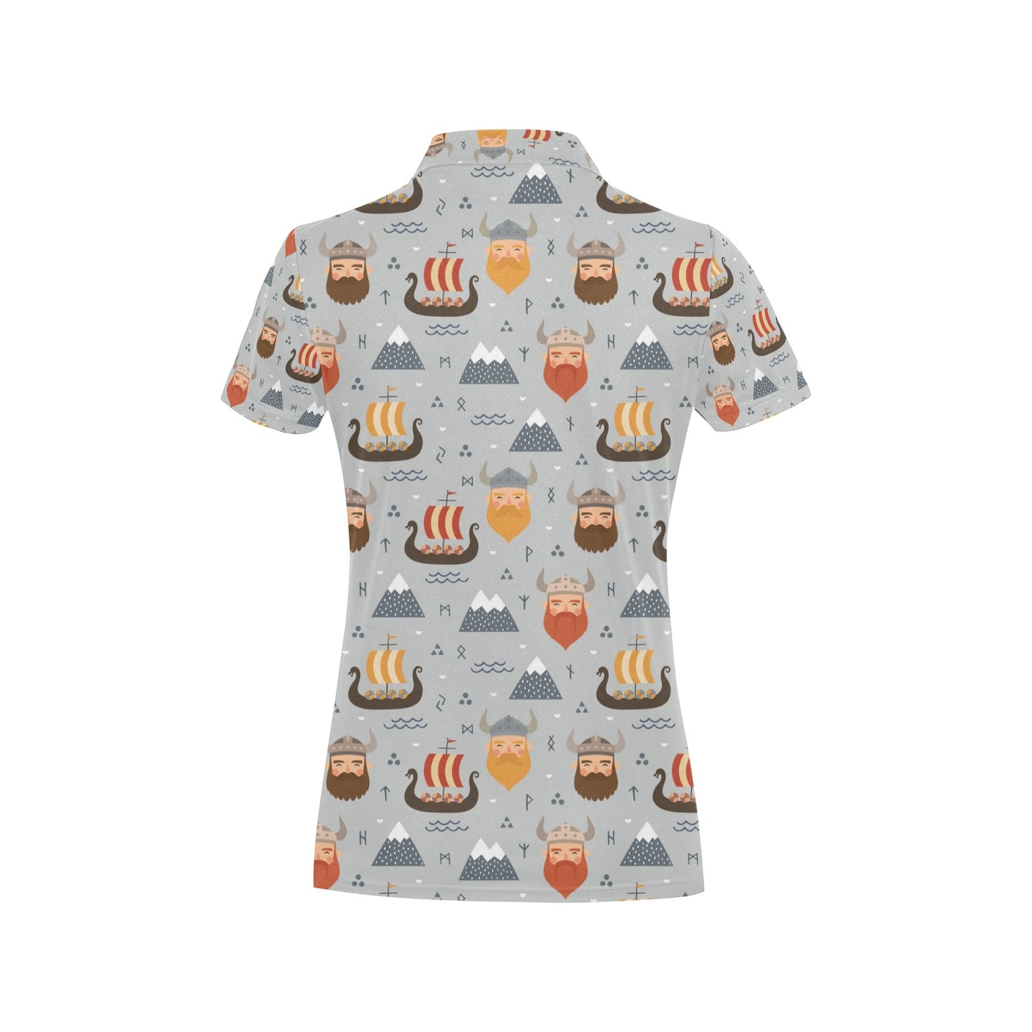 Vikings Print Design LKS307 Women's Polo Shirt