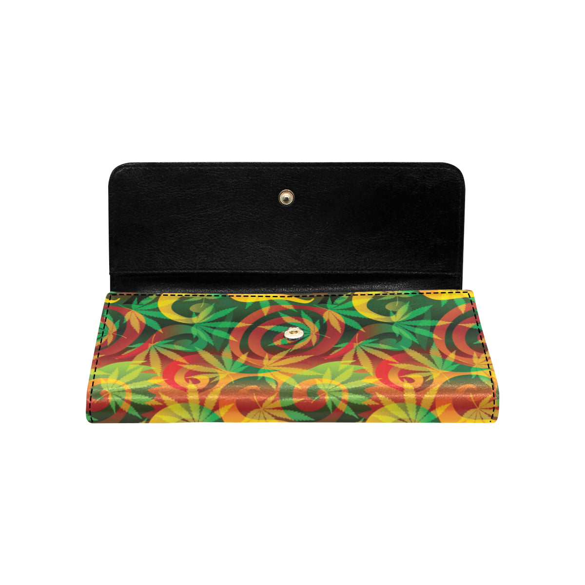 Rastafarian Pattern Print Design A01 Women's Trifold Wallet