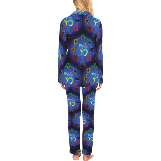 Chakra Zen Yoga OM Women's Long Pajama Set