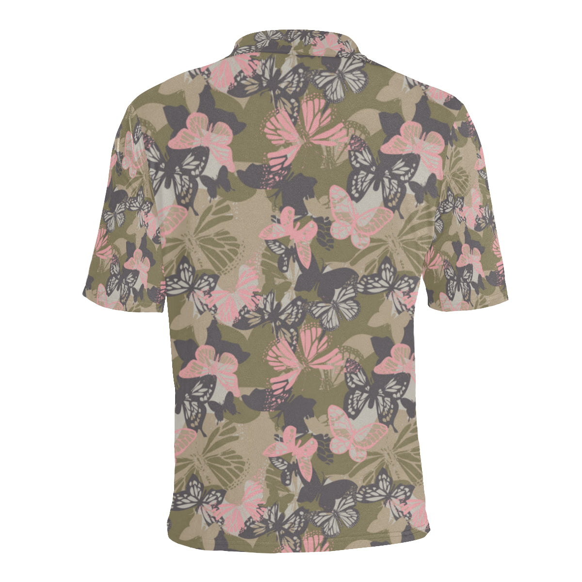 Butterfly camouflage Men Polo Shirt