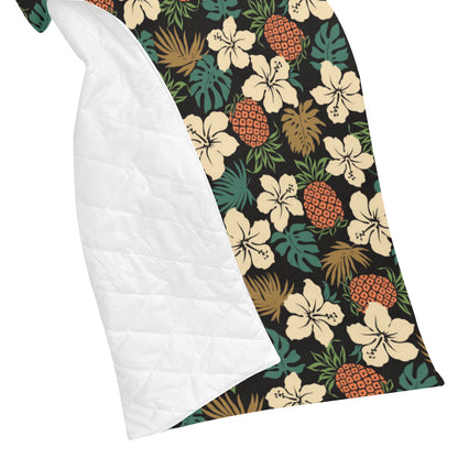 Hawaiian Themed Pattern Print Design H08 Premium Quilt