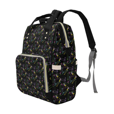 Safety Pin Print Design LKS304 Diaper Bag Backpack