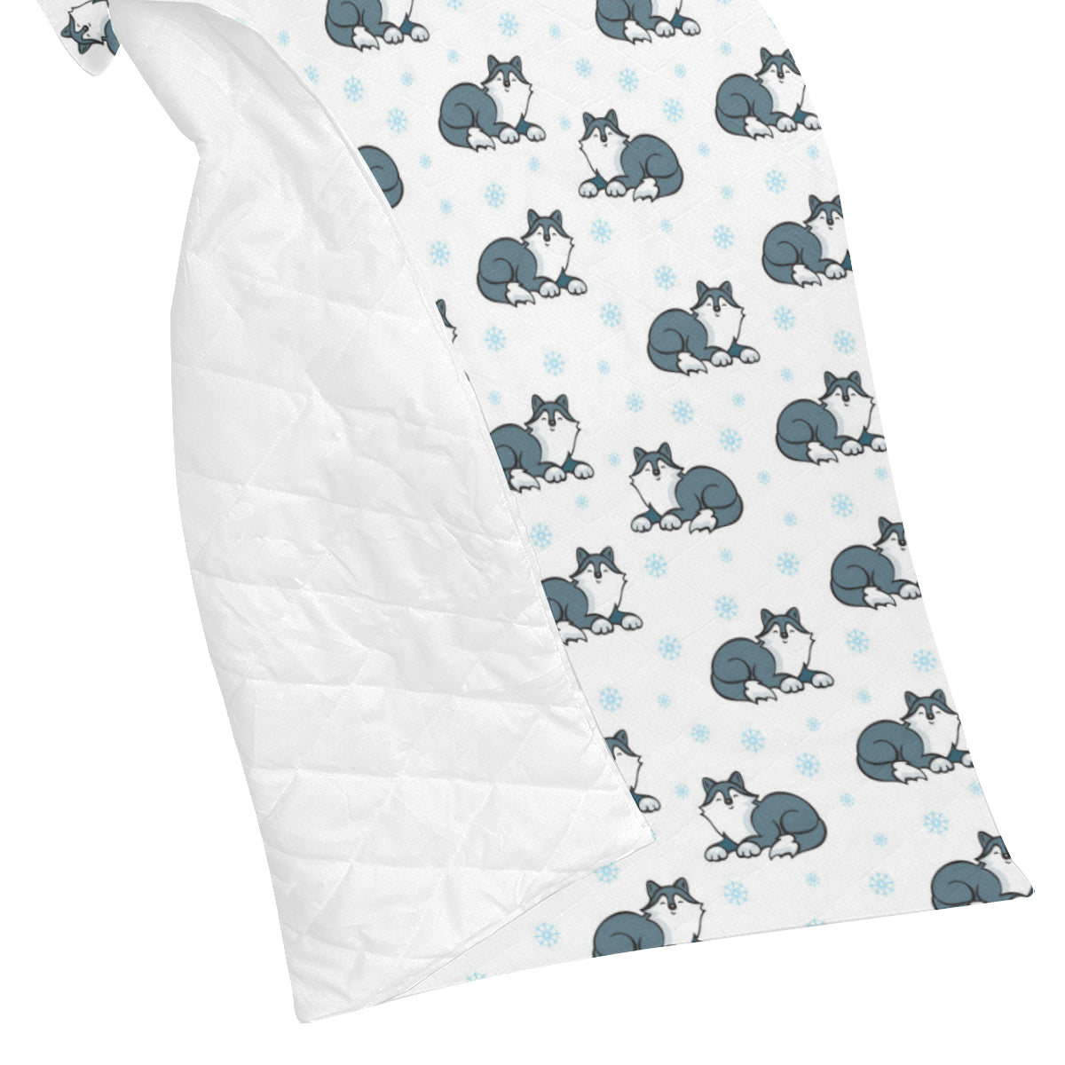 Alaskan Malamute Pattern Print Design 03 Premium Quilt