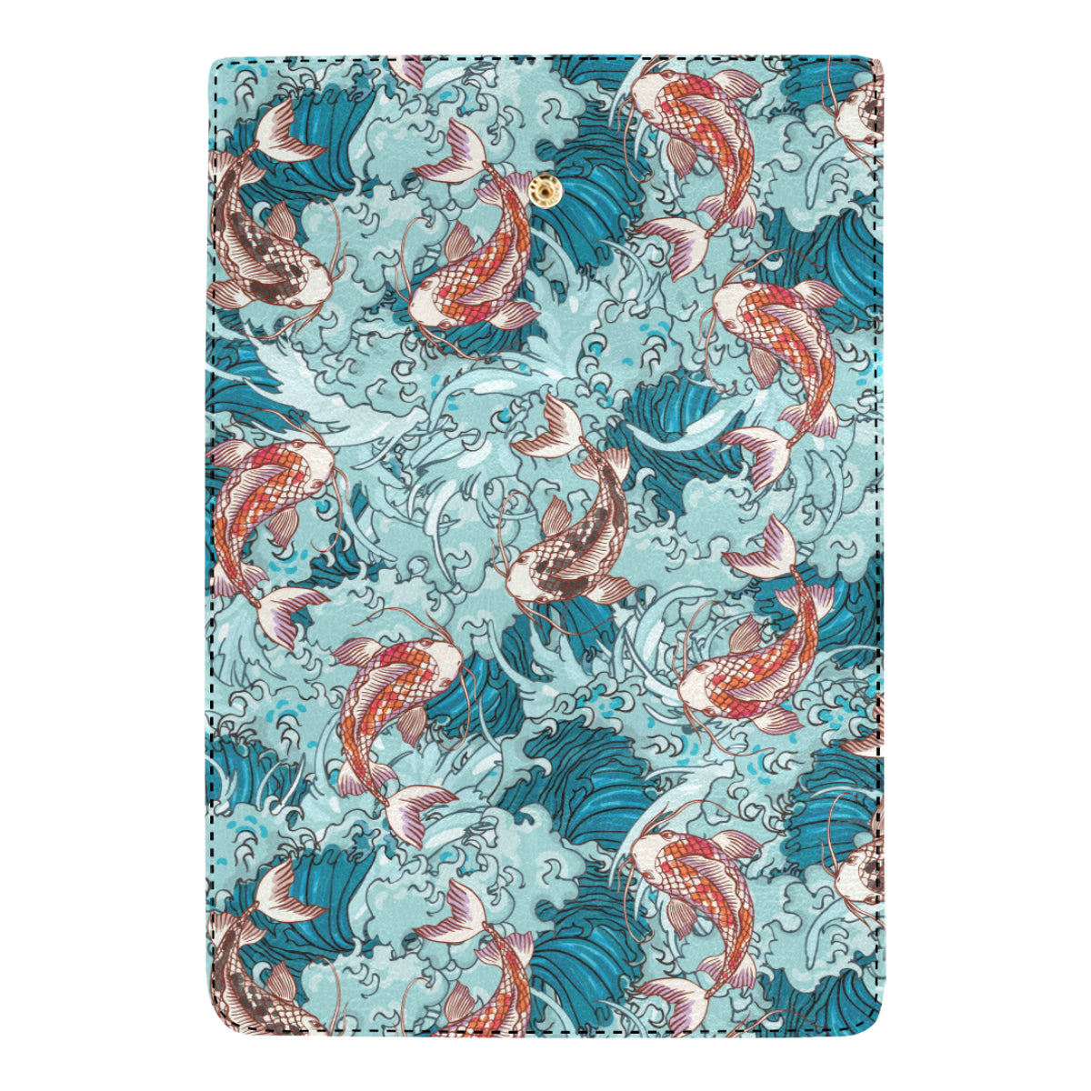 KOI Fish Pattern Print Design 05 Women's Trifold Wallet