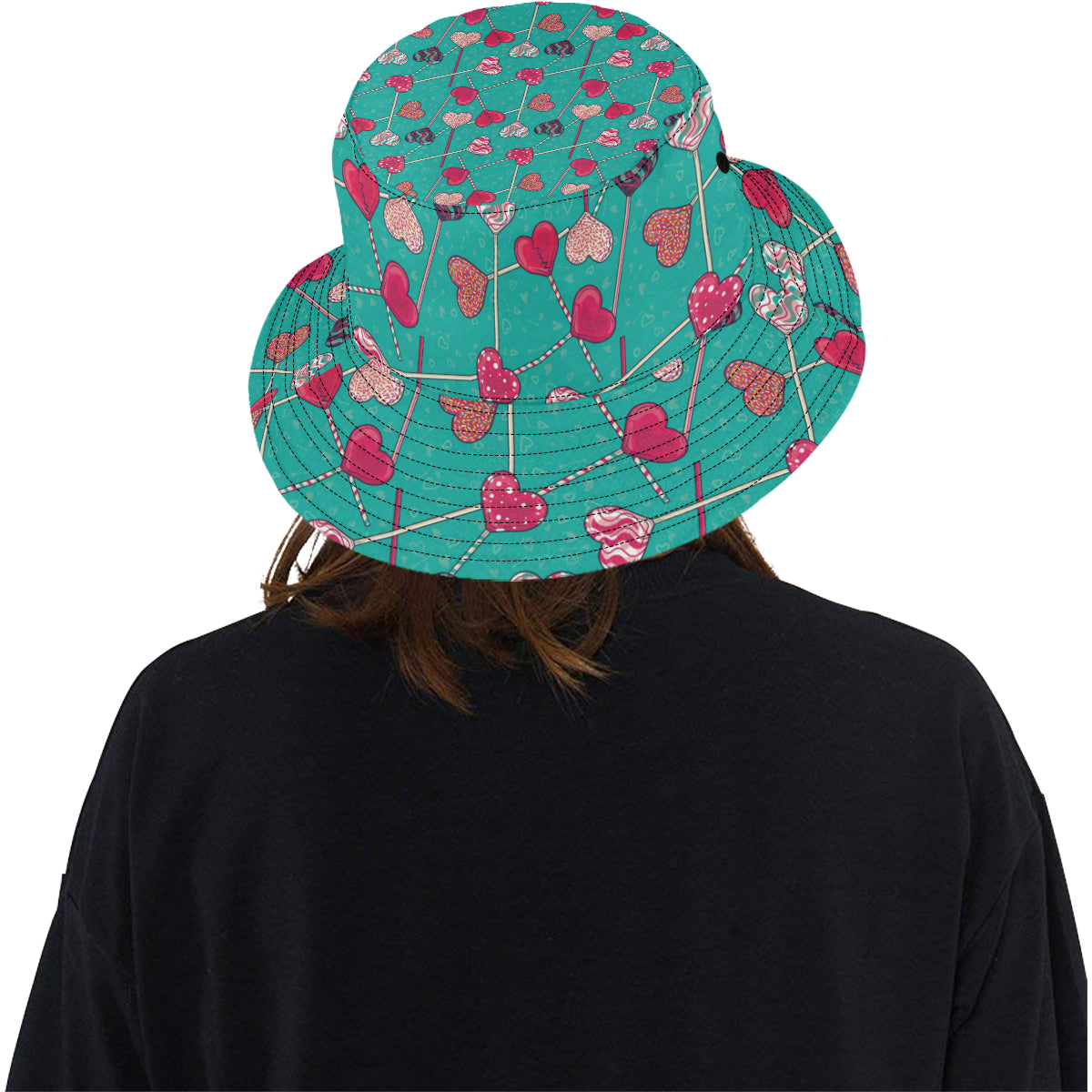Lollipop Pattern Print Design LL01 Unisex Bucket Hat