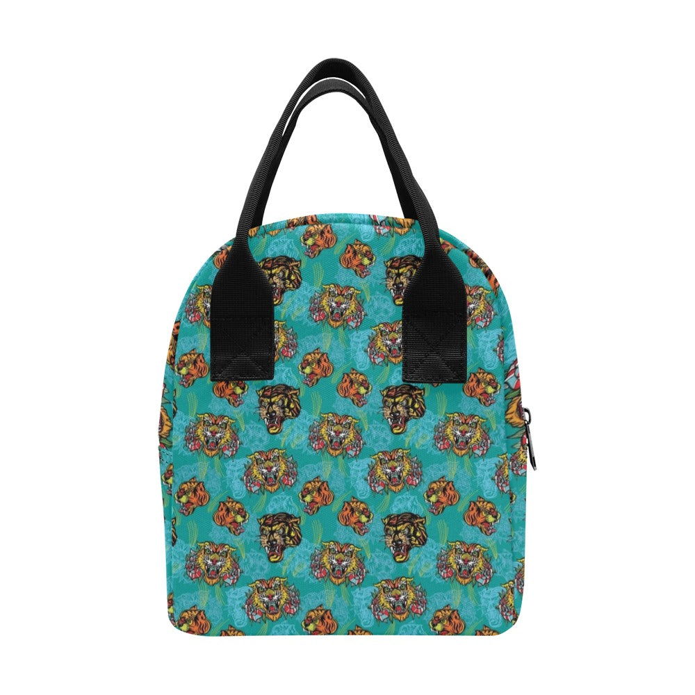 Tattoo Tiger Head Print Design LKS304 Insulated Lunch Bag