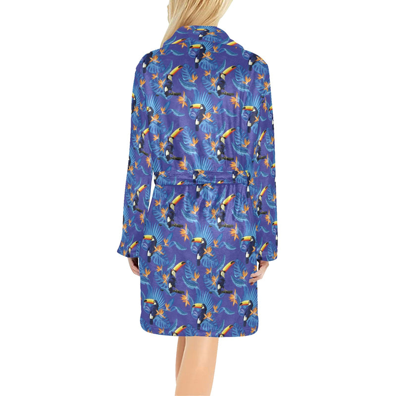 Toucan Print Design LKS306 Women's Fleece Robe