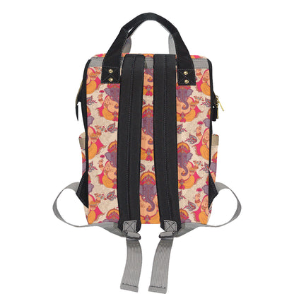 Ganesha Indian Pattern Print Design 02 Diaper Bag Backpack