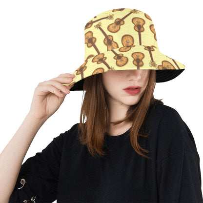 Acoustic Guitar Print Design LKS402 Unisex Bucket Hat