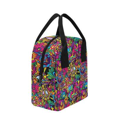 Trippy Print Design LKS304 Insulated Lunch Bag
