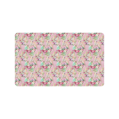 Unicorn Princess with Rose Rubber Doormat