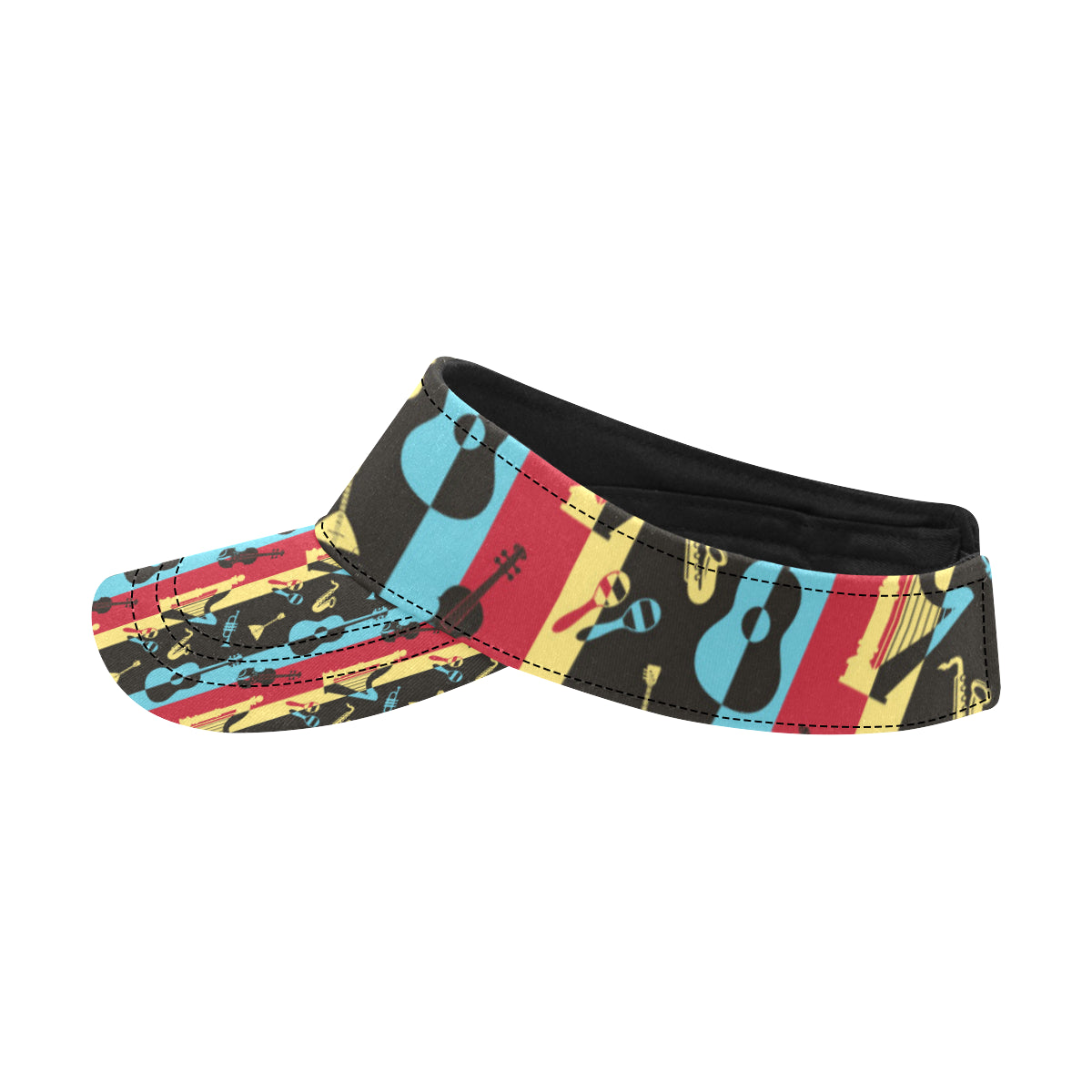 Jazz Pattern Print Design 02 Unisex Sun Visor