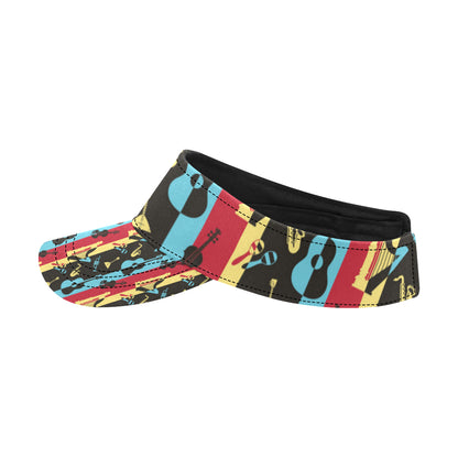 Jazz Pattern Print Design 02 Unisex Sun Visor
