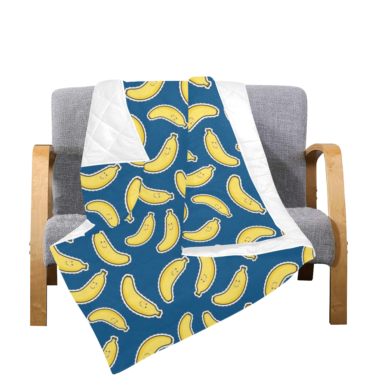 Banana Pattern Print Design BA03 Premium Quilt