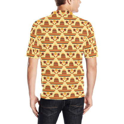 Maracas Print Design LKS403 Men Polo Shirt