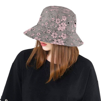 Cherry Blossom Pattern Print Design CB05 Unisex Bucket Hat